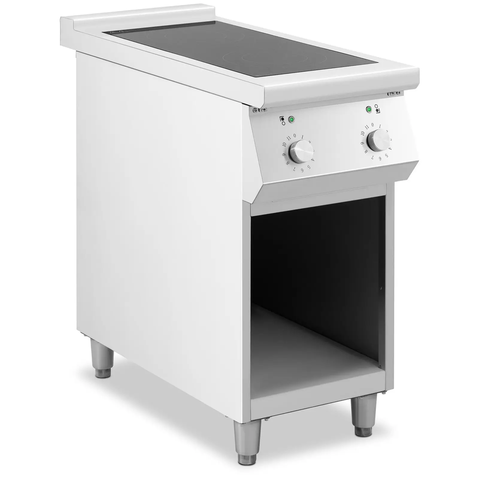 Indukcijski kuhalnik - 8500 W - 2 kuhalni površini - 260 °C - Prostor za shranjevanje - Royal Catering