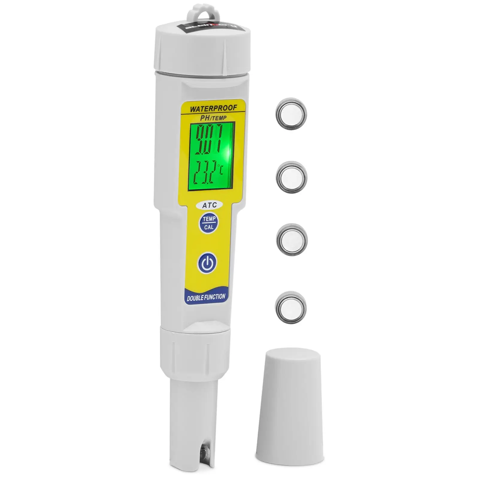 Merilnik pH z merjenjem temperature - LCD - 0-14 pH / temperatura 0-50 °C
