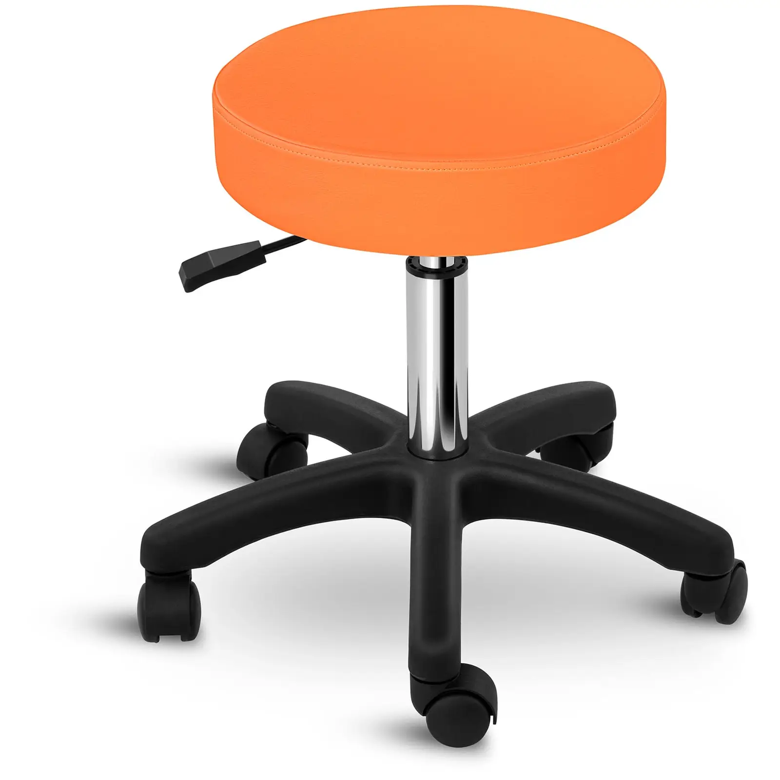 Delovni stolček - 450-580 mm - 150 kg - oranžen