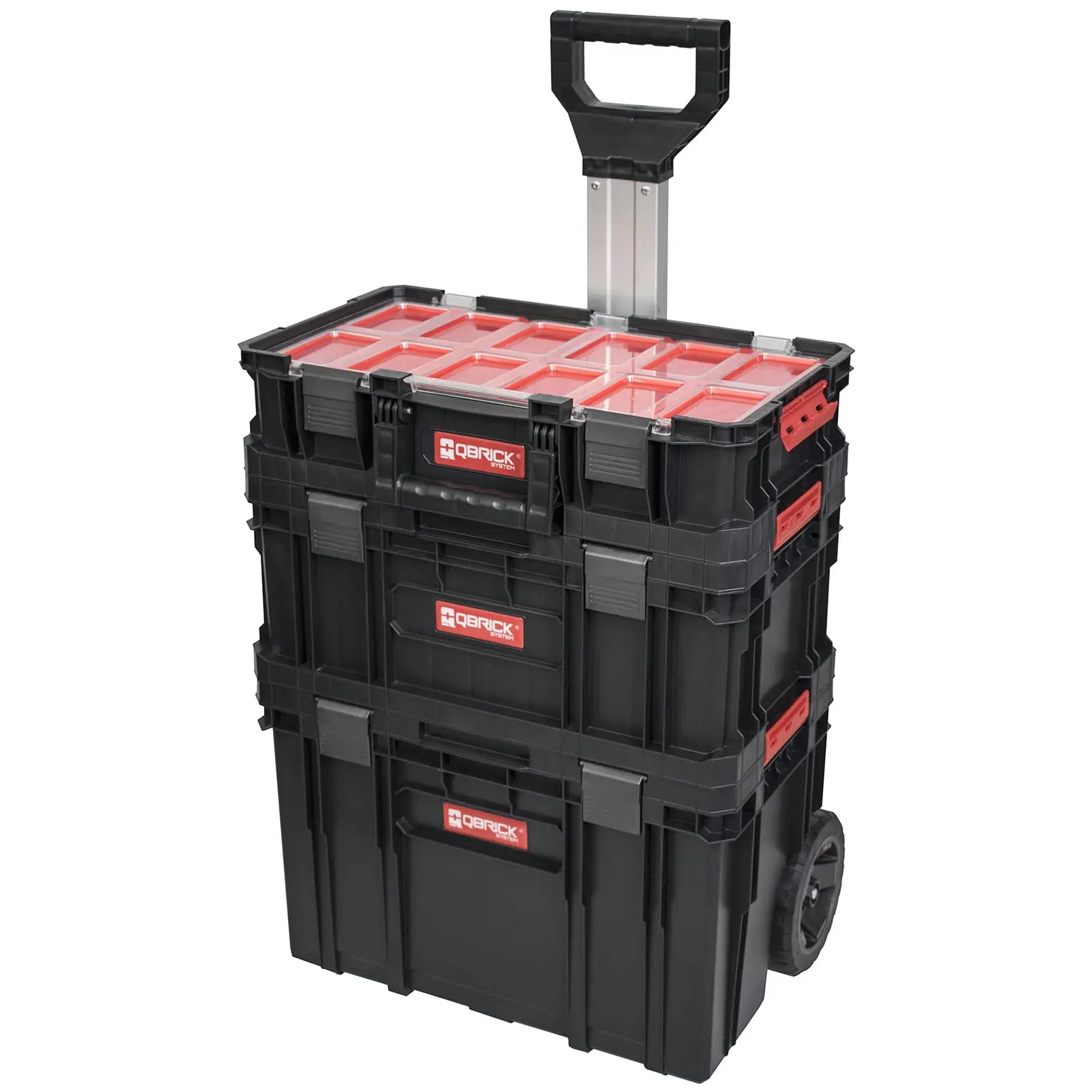 Sistem vozičkov za orodje TWO Plus - komplet, ki vključuje kovček za orodje in organizator
