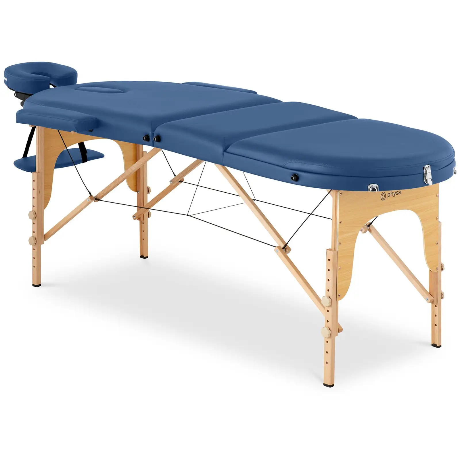 Zložljiva masažna miza - 185-211 x 70-88 x 63-85 cm - 227 kg - modra