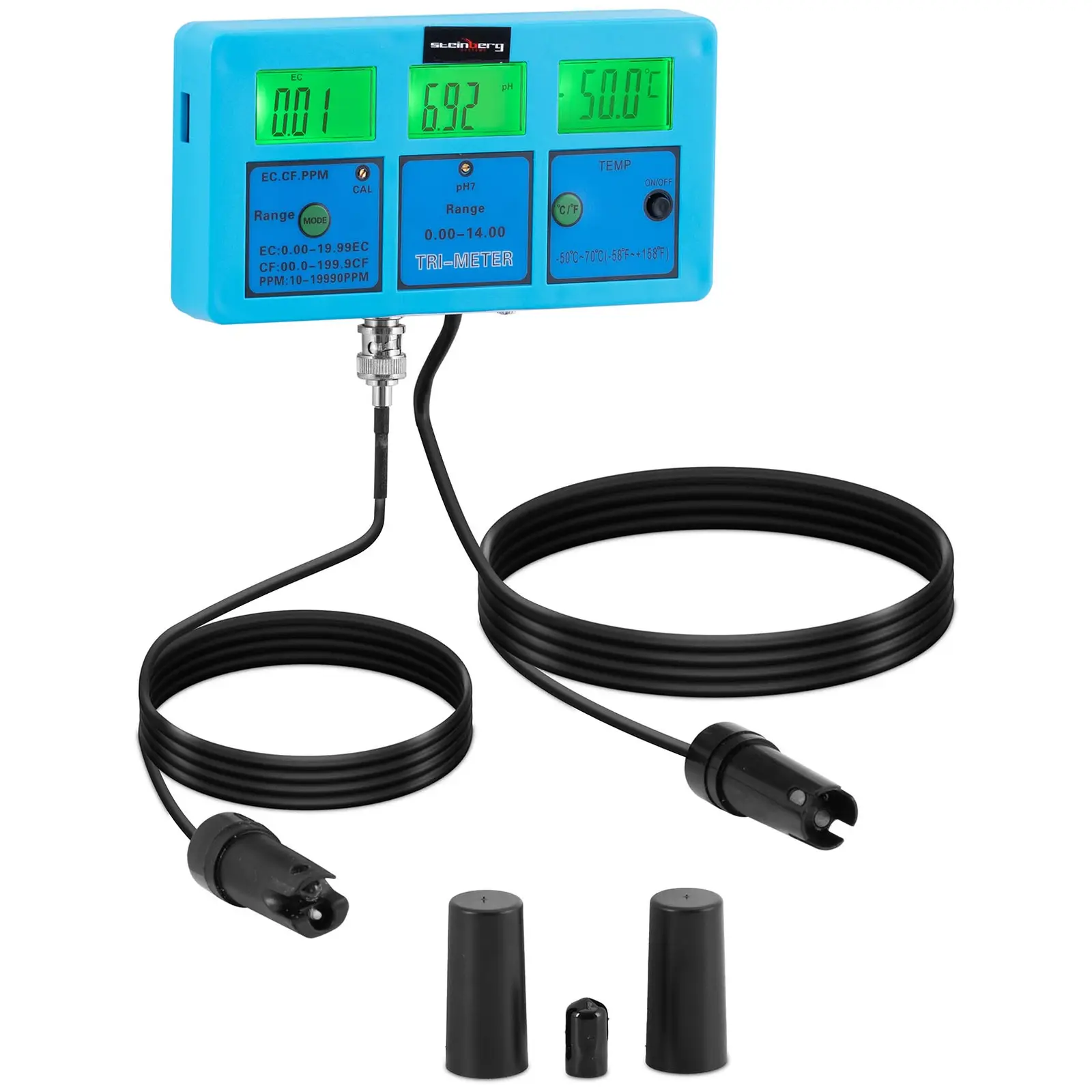 Digitalni vodni merilnik - temperatura - pH - EC - TDS - CF