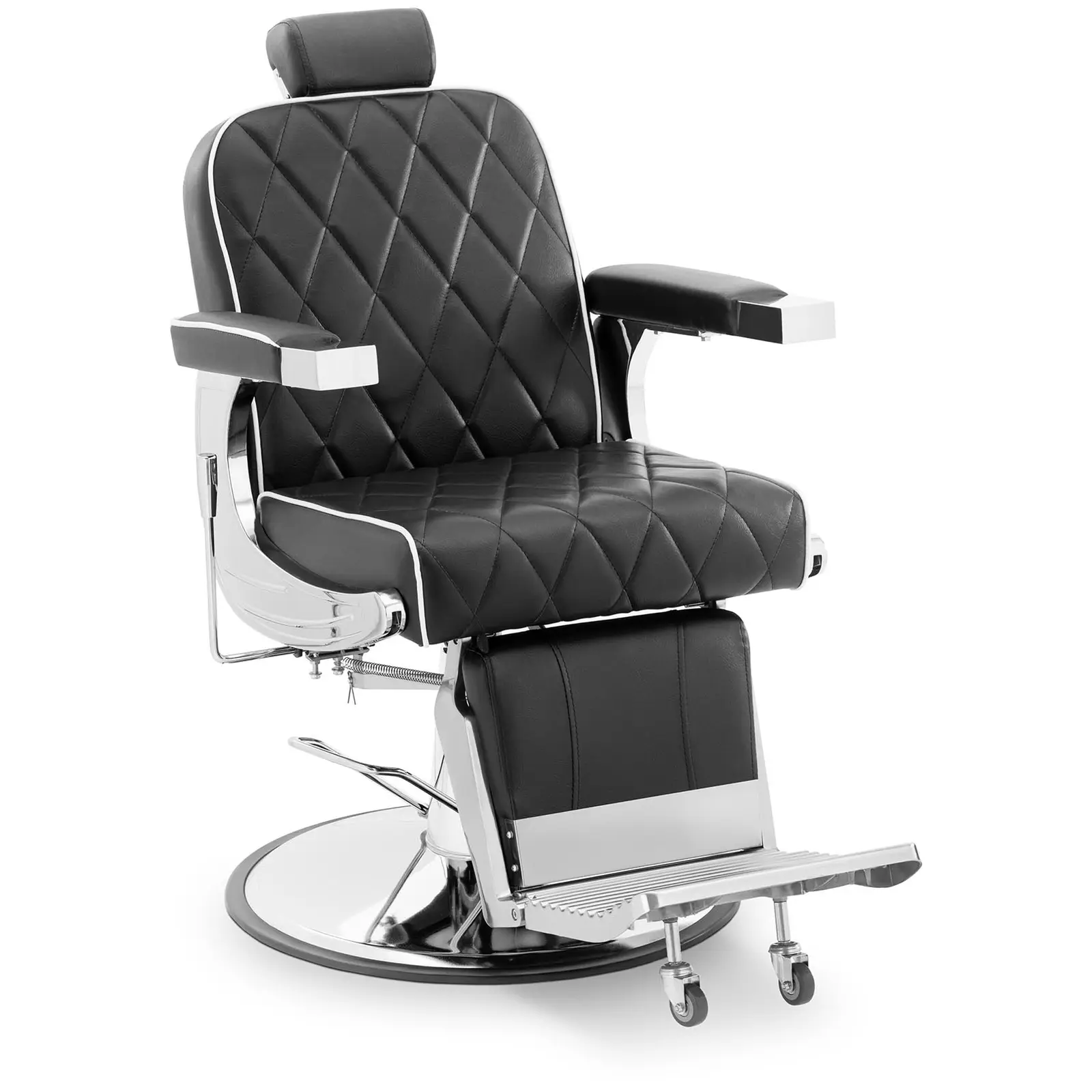 Salonski stol - Naslonjalo za glavo in noge - Naslon za noge - 58 - 71 cm - 150 kg - nagibni - črna