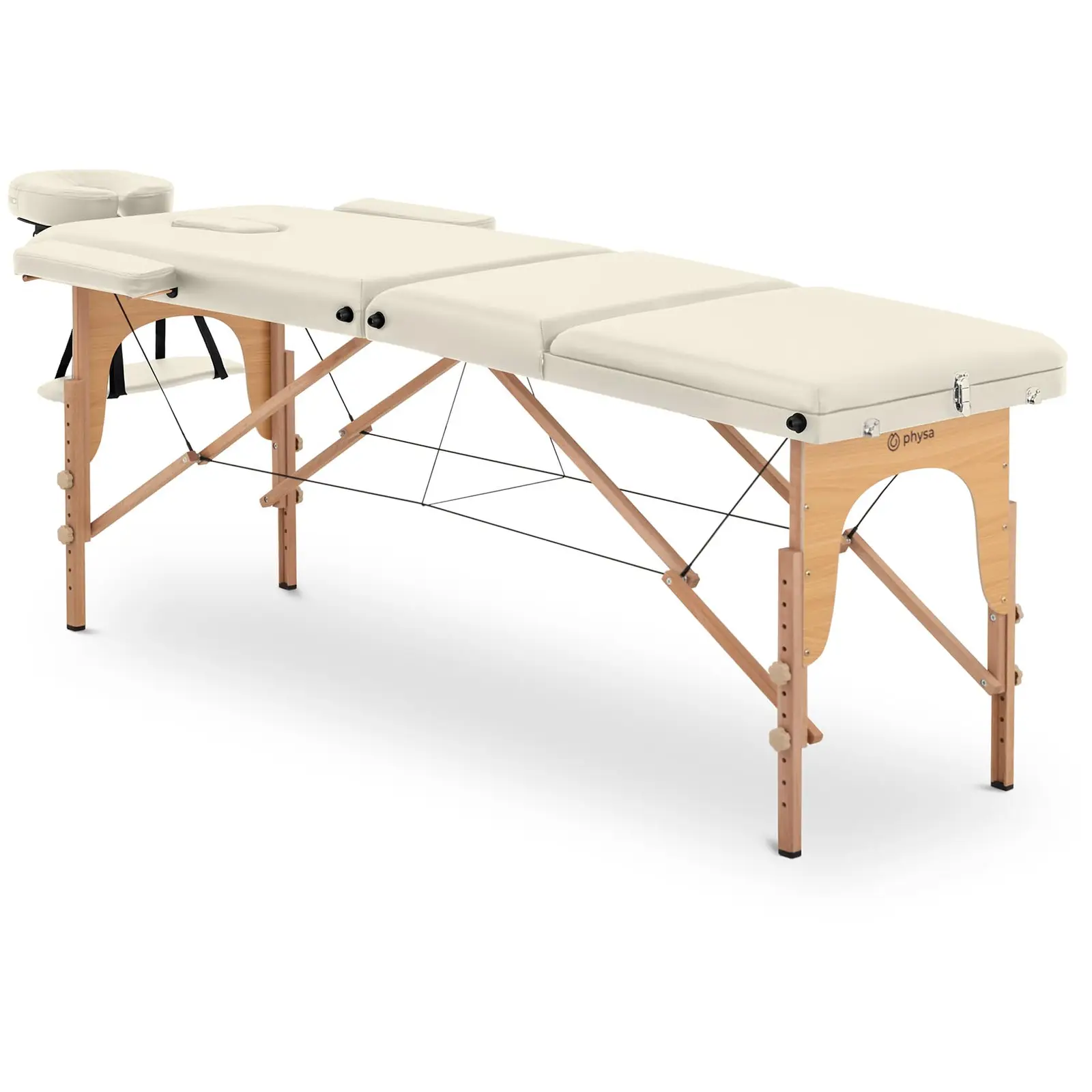 Zložljiva masažna miza - 185 x 60 x 60 - 85 cm - 227 kg - bež